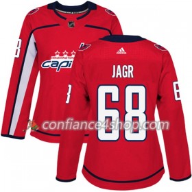 Adidas Maillot de Hockey Washington Capitals Jaromir Jagr 68 2017-2018 Rouge Authentic - Femme